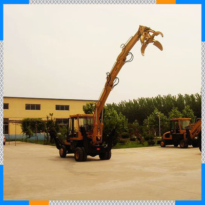 优质小型挖掘机起扬QY-45抓铁机 工厂定制型大臂旋转180°的卓越性能与应用解析